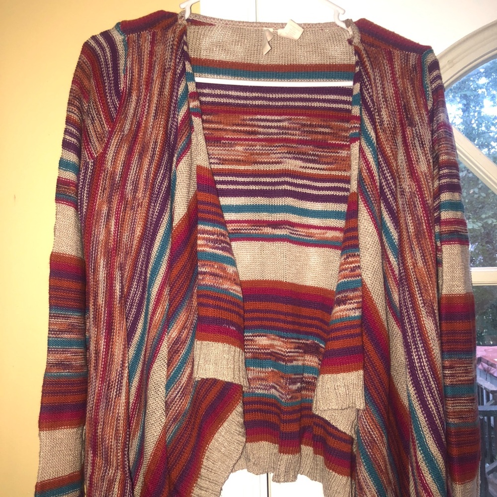 Women’s Red Camel cardigan- Size Medium
